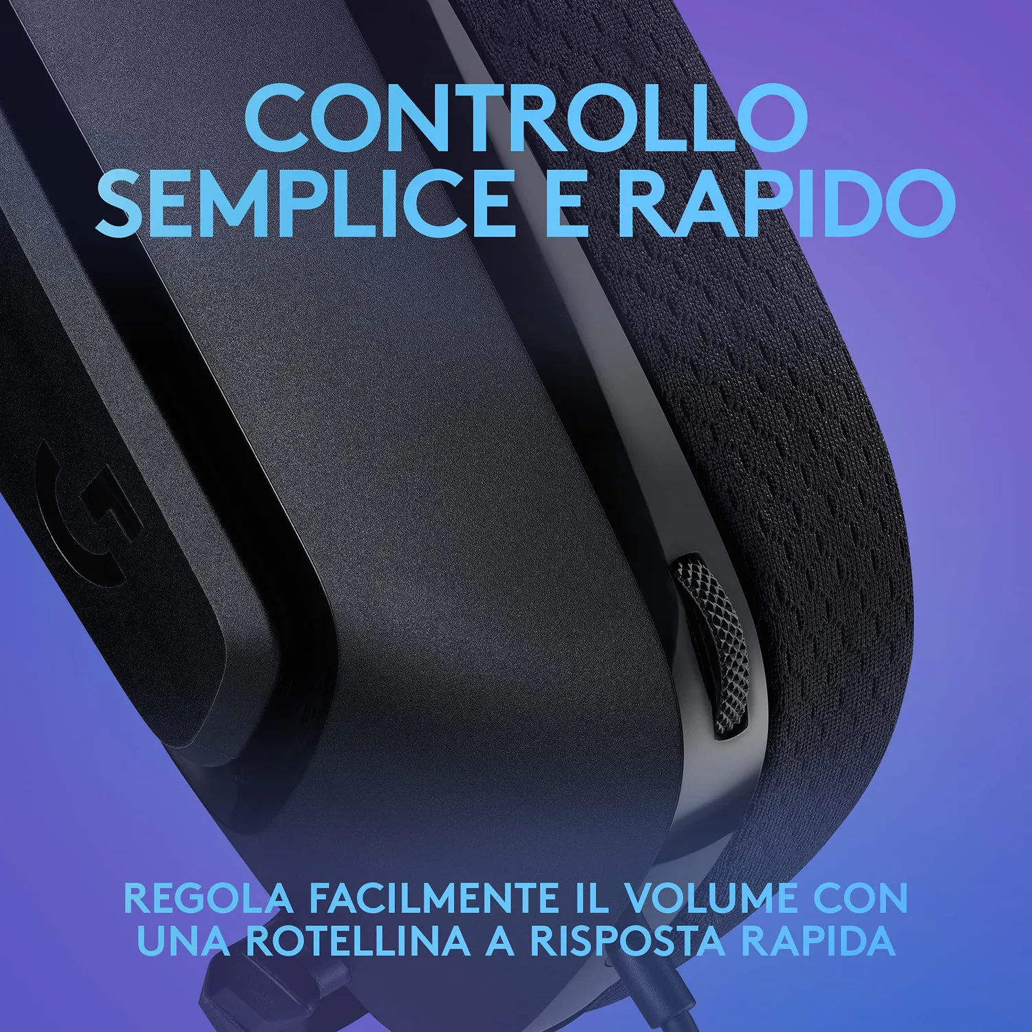 Logitech G G335 cuffie gaming cablate 240g