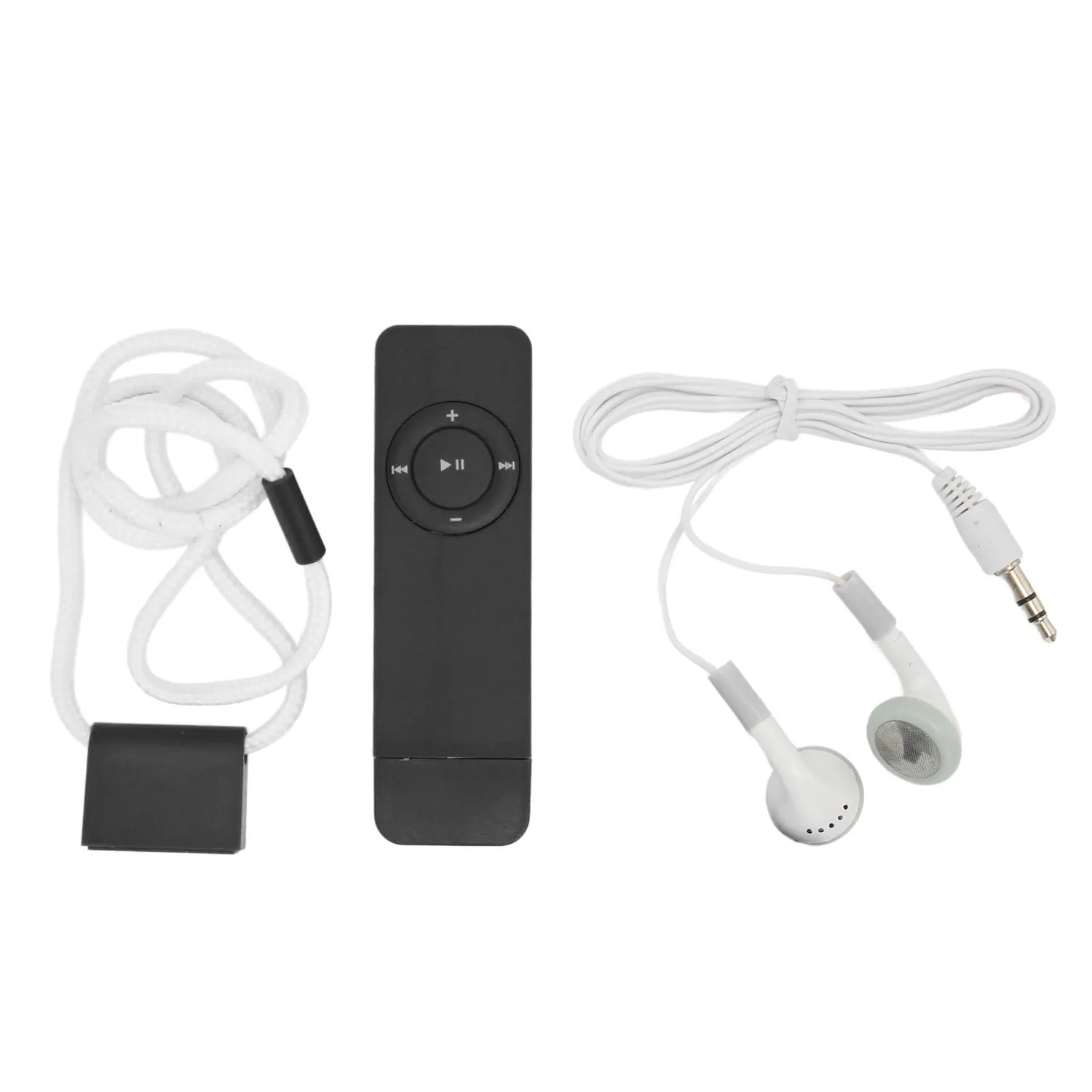 Zunate Mini lettore MP3 nero 64GB con auricolari