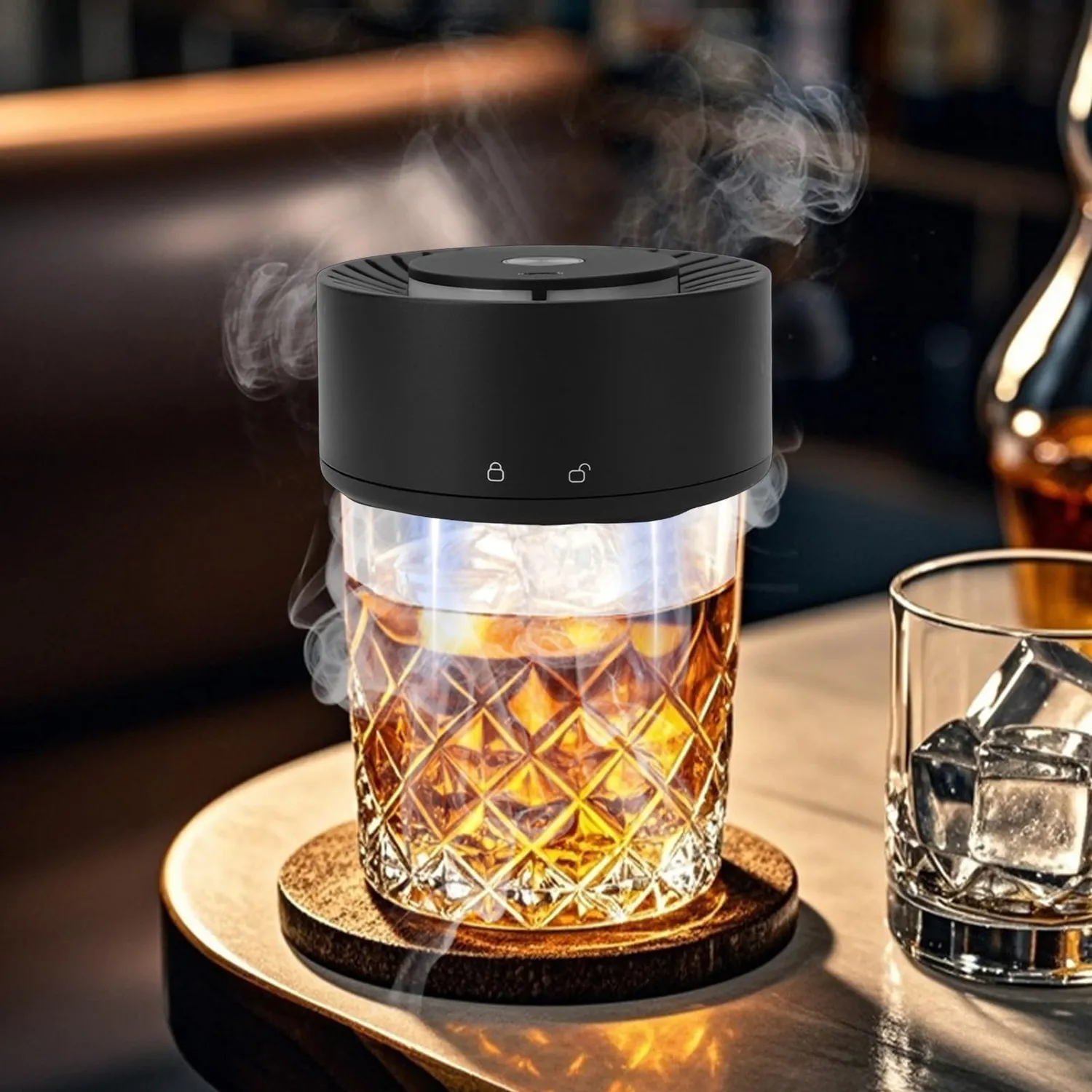 Zunate Affumicatore Elettrico Whisky Kit 6 Legni Ricaricabile USB