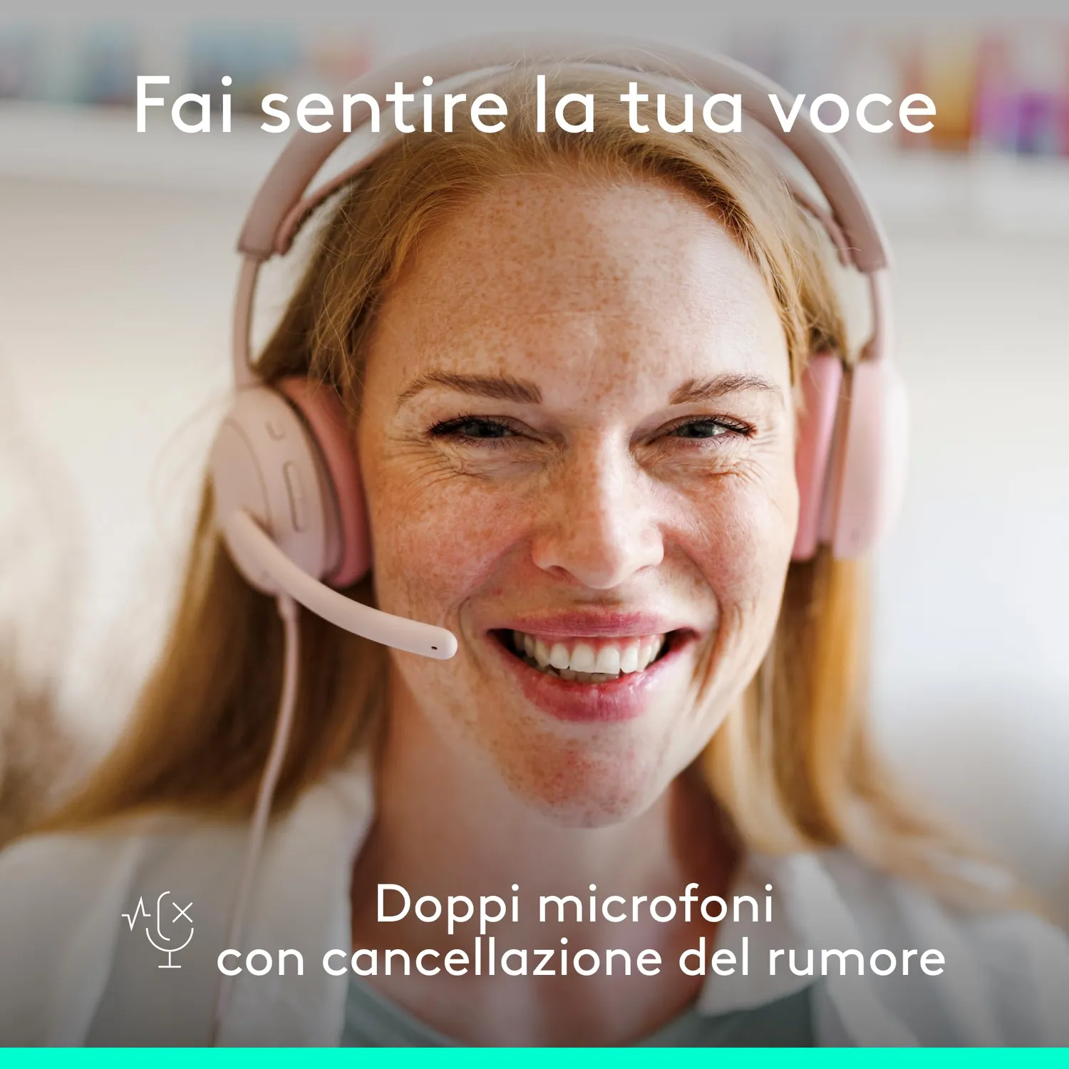 Logitech Zone Wired 2 cuffie con microfono USB rosa ANC
