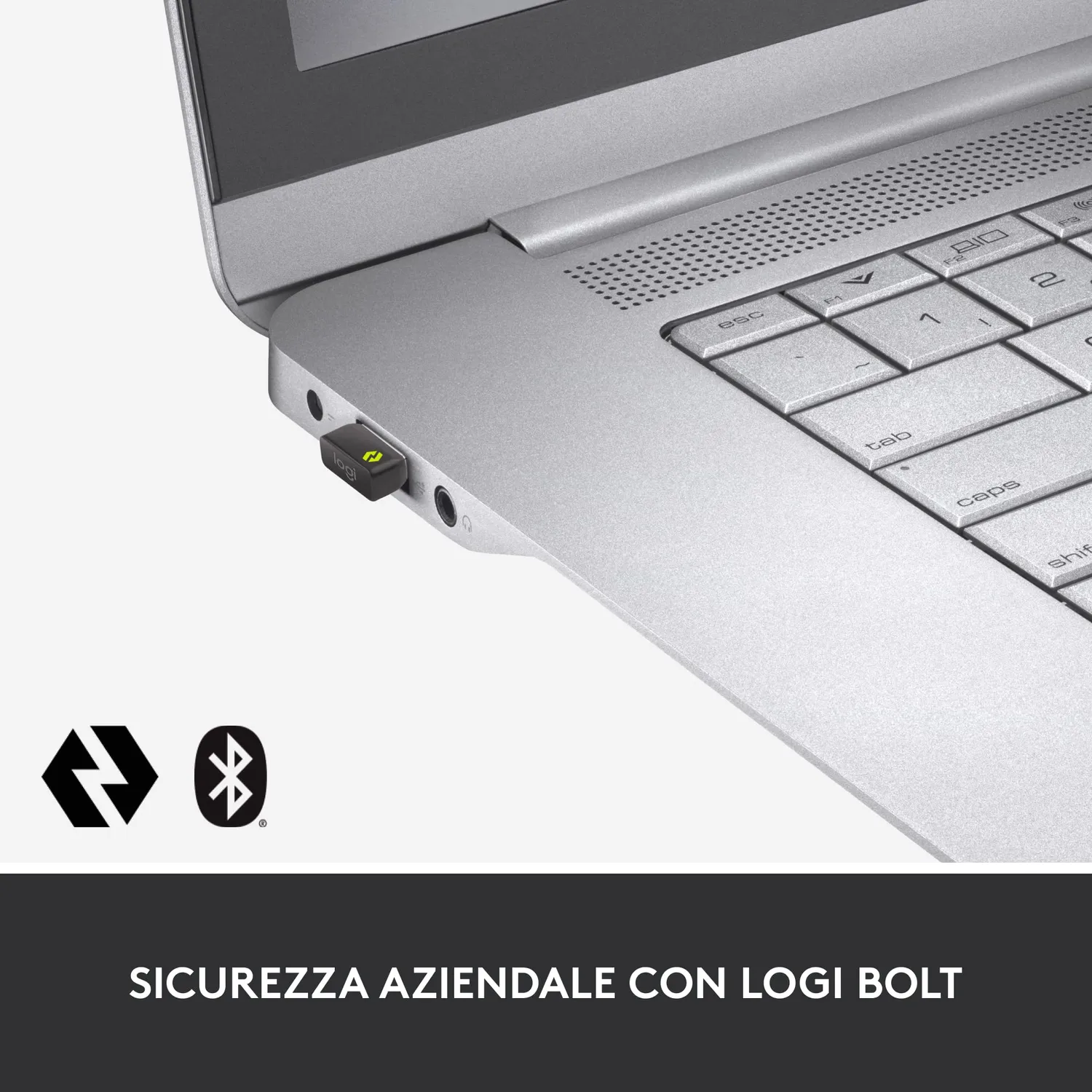 Logitech MX Keys Combo Business Gen 2 Kit ITA QWERTY Grigio Logi Bolt