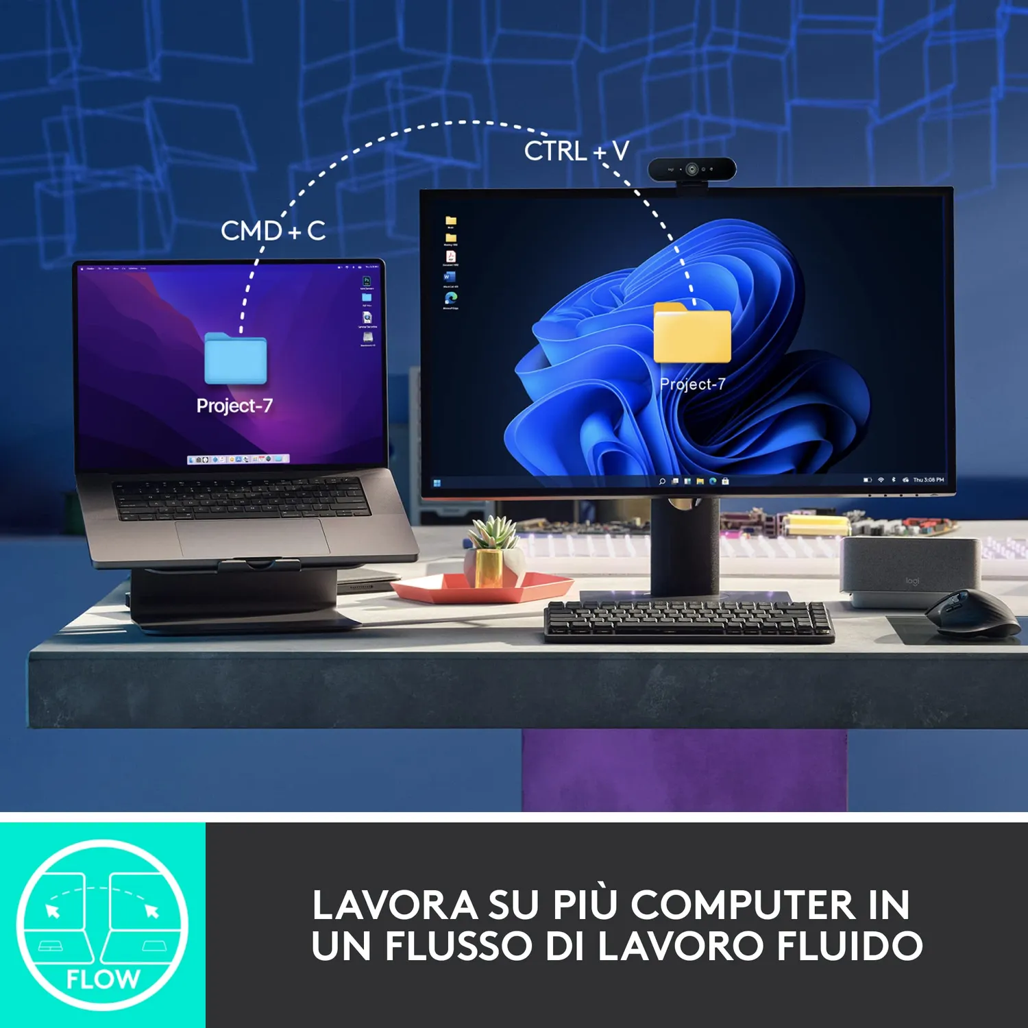 Logitech MX Mechanical + Master 3S kit grigio silent
