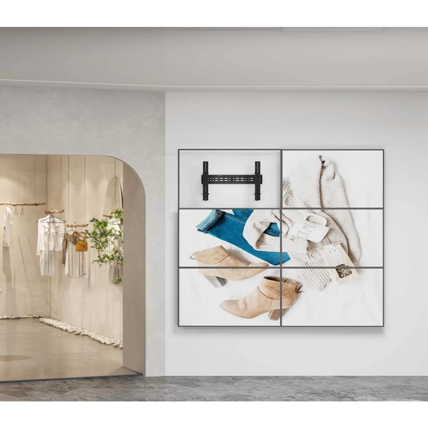 Manhattan Supporto Video Wall Pop-Out Tilt fino a 70kg