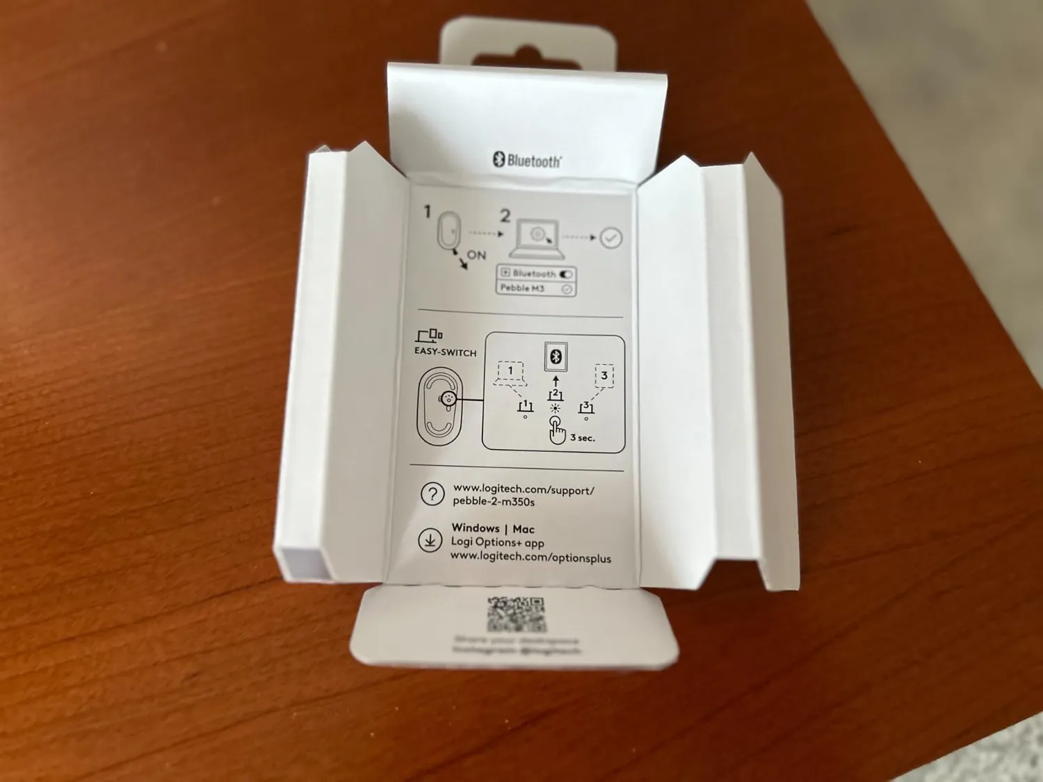 Logitech Pebble 2 M350s mouse bluetooth bianco silenzioso