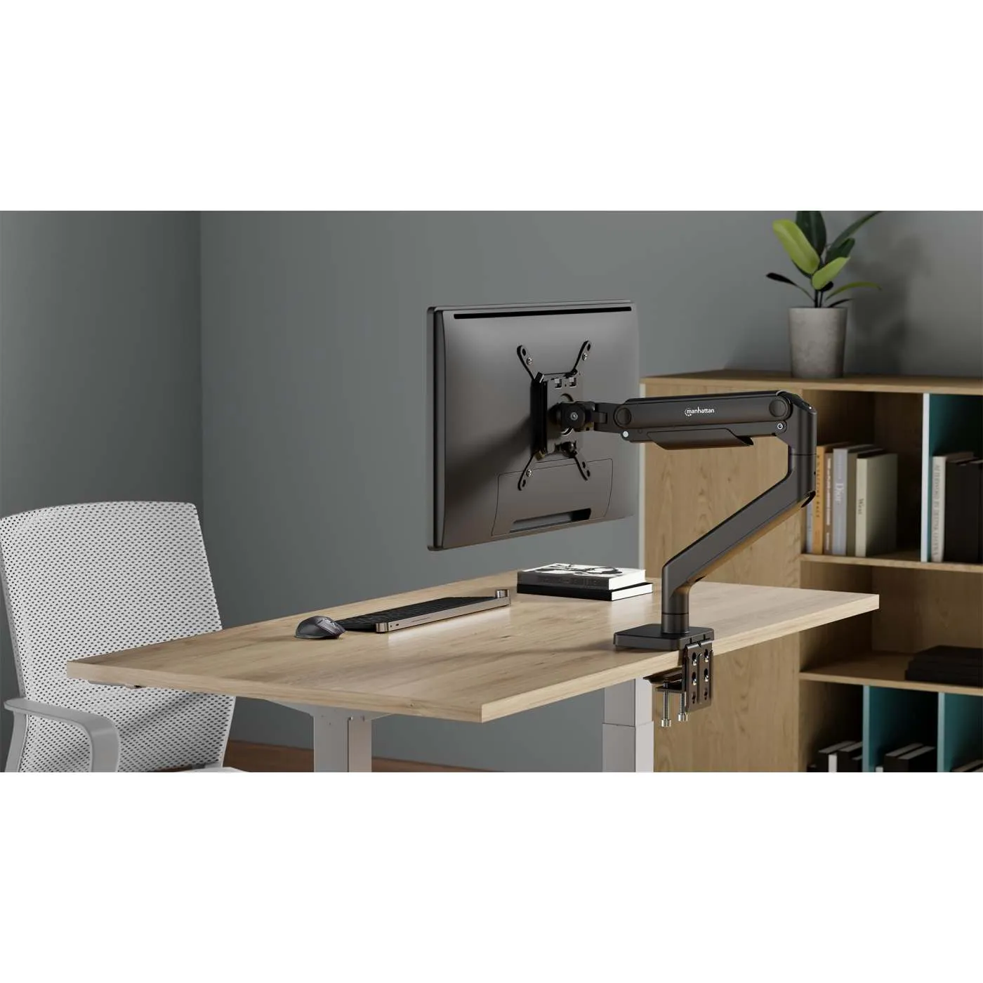 Manhattan Supporto Monitor 17-49" 20 kg grigio molla