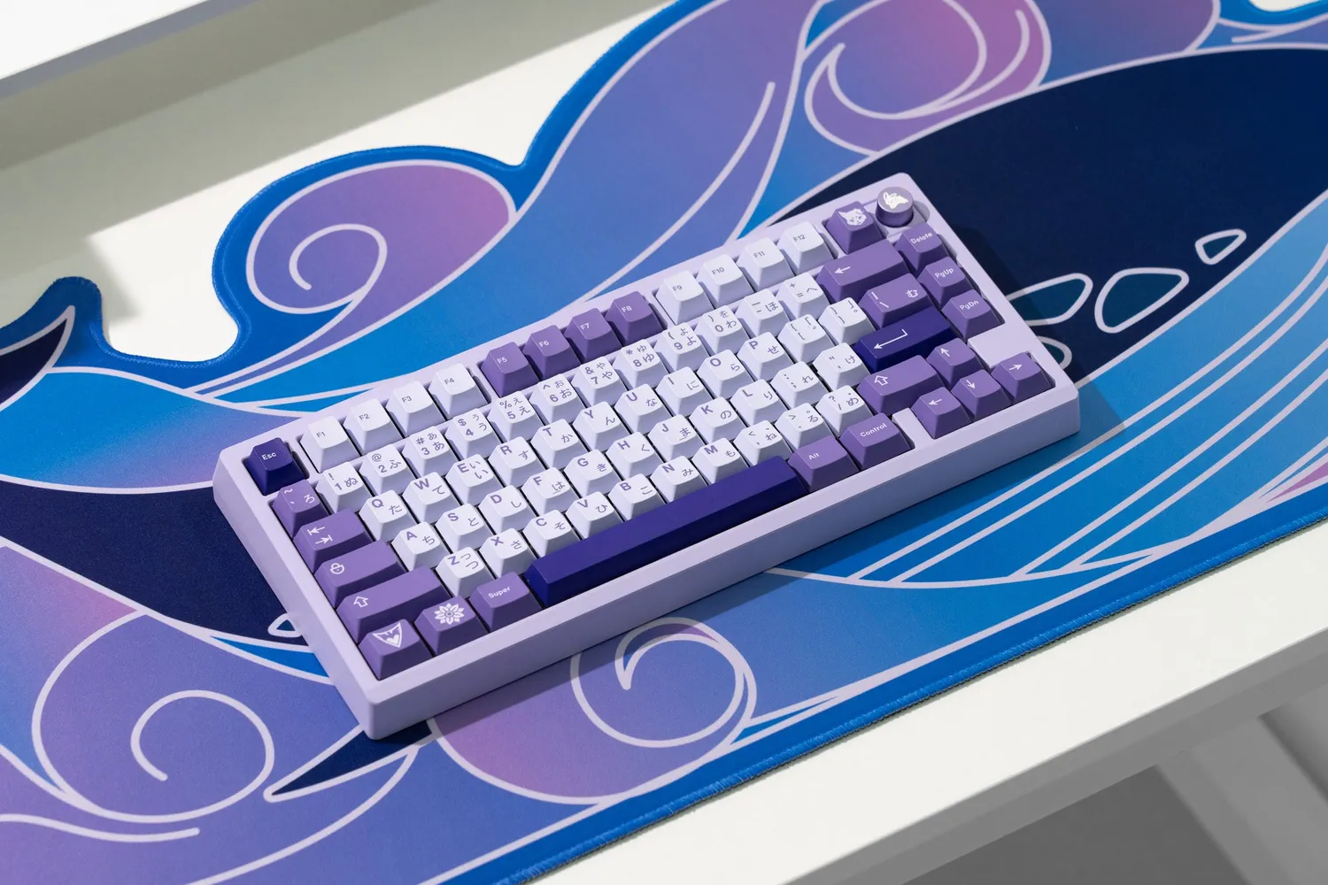 CoffeeKeys Whale tappetino deskmat Large blu 900x400