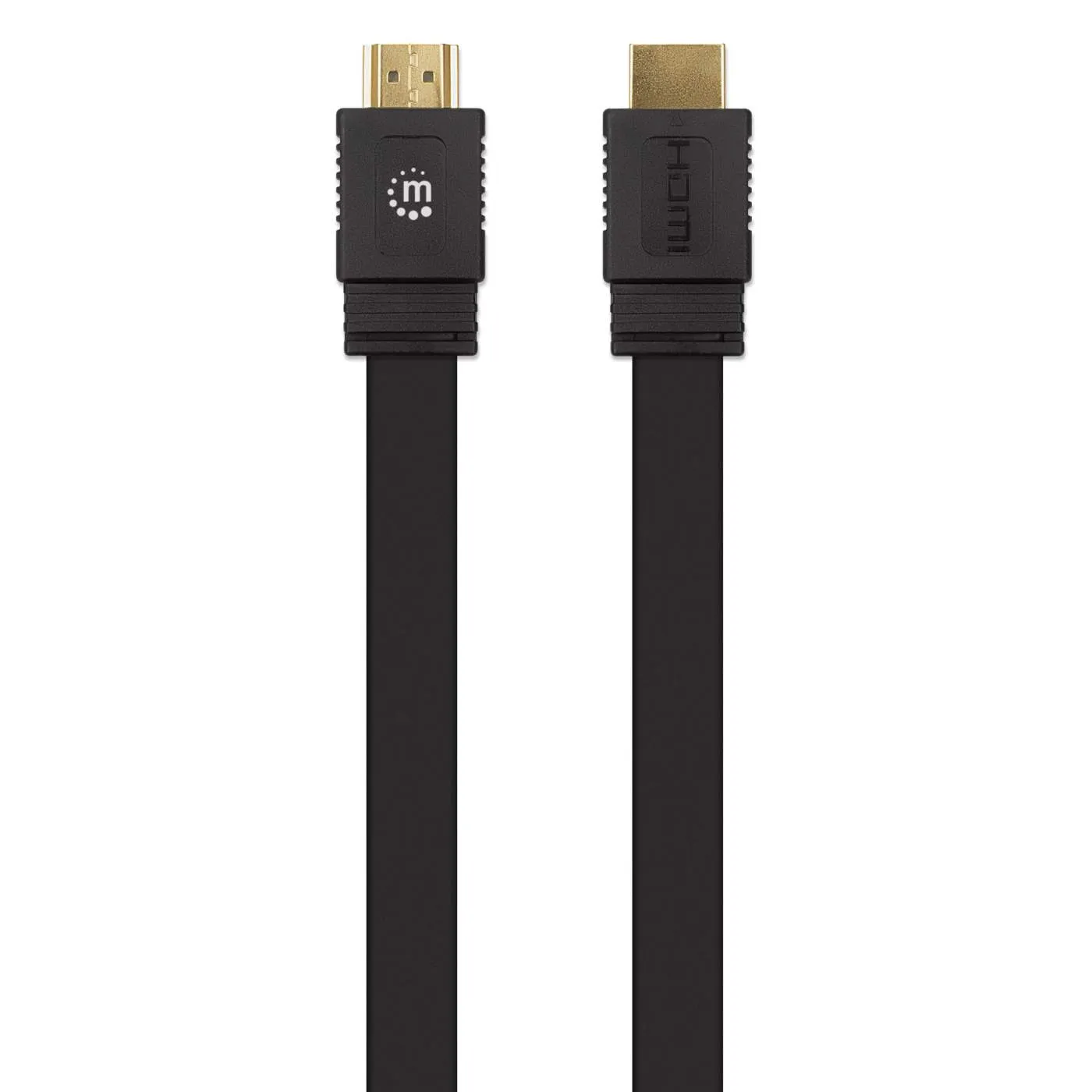 Manhattan cavo HDMI piatto 10 m nero 4K@60Hz HDR