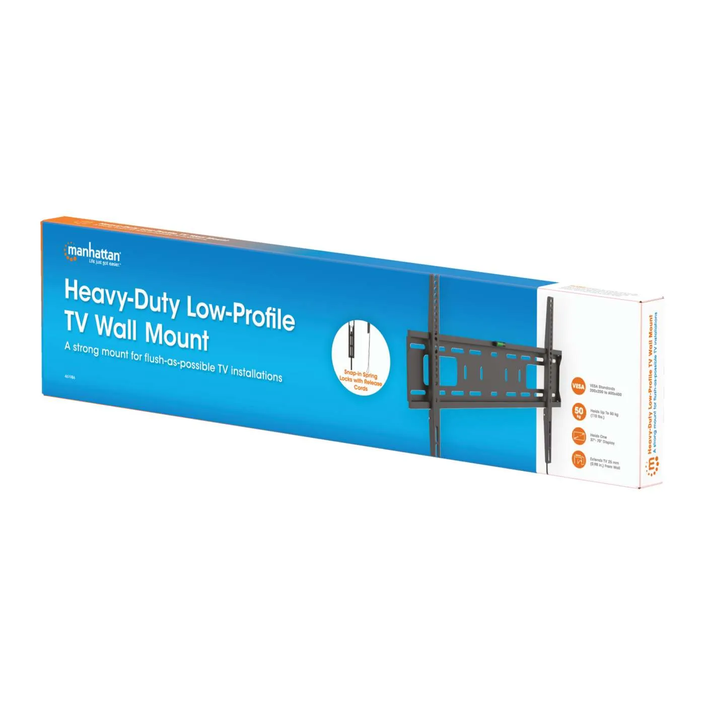Manhattan supporto TV parete 37-70" fisso nero 50kg