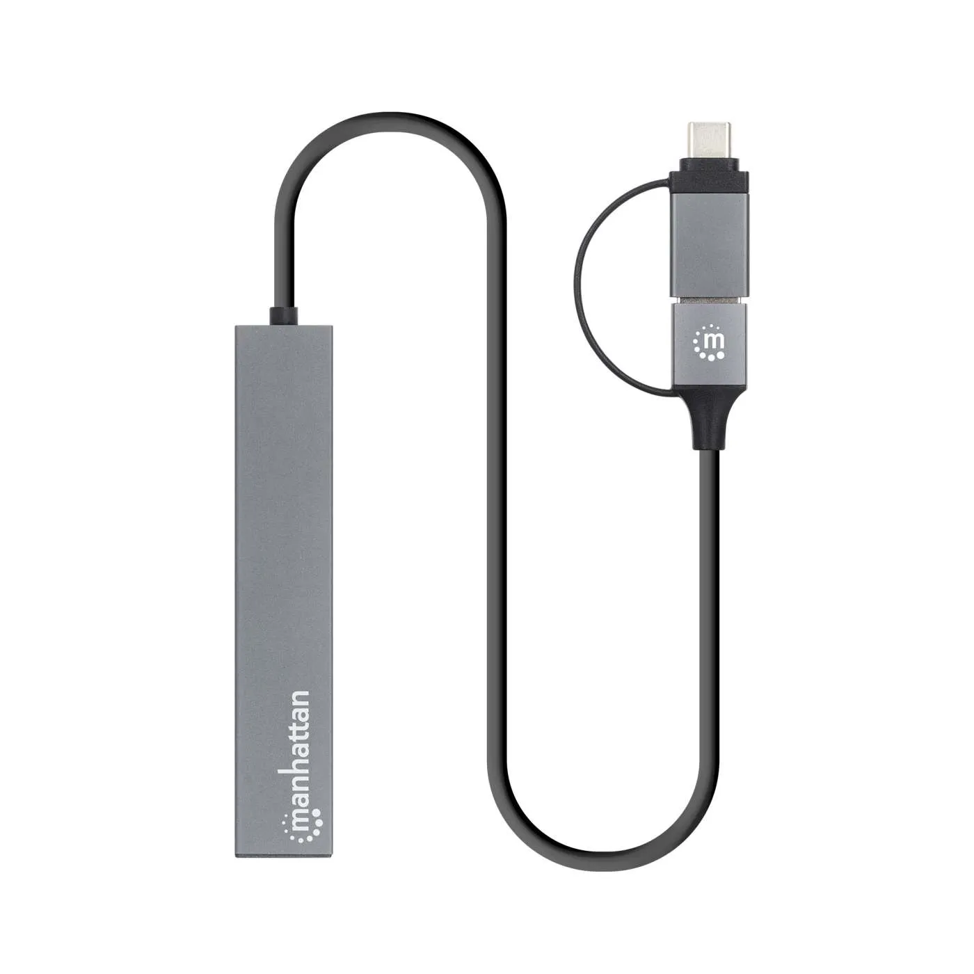 Manhattan Hub USB 4 Porte Type-C/A Combo 5Gbps Nero