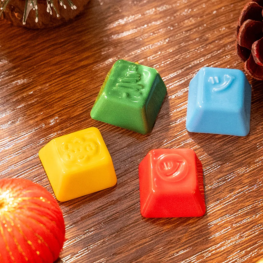 Cerakey Christmas V3 set keycap in ceramica natalizio