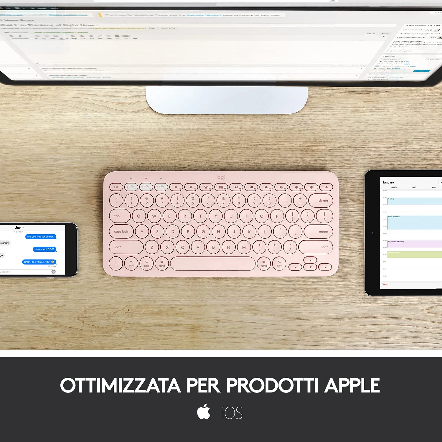 Logitech K380 tastiera Bluetooth Mac ITA QWERTY multidispositivo