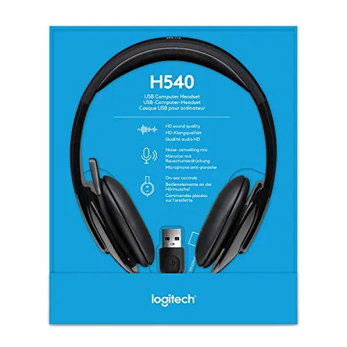 Logitech H540 cuffie cablate USB con cancellazione rumore