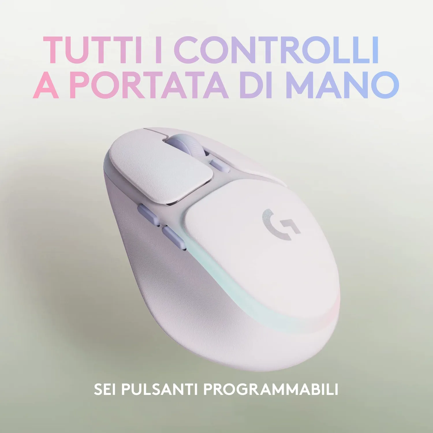 Logitech G G705 mouse gaming wireless bianco Lightspeed 85g