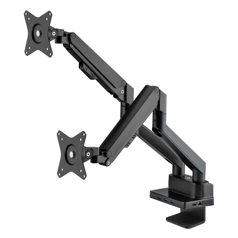 Manhattan Supporto Doppio Monitor 17-32" + Dock 8-in-1 Gas