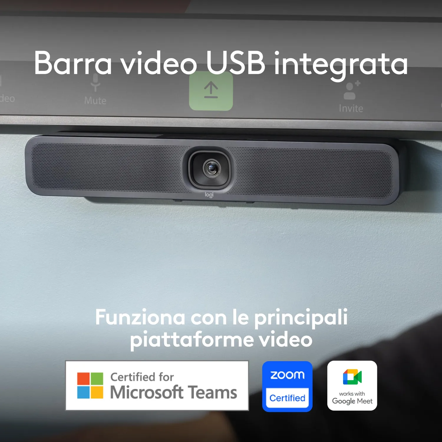 Logitech MeetUp 2 videocamera conferenze USB 4K