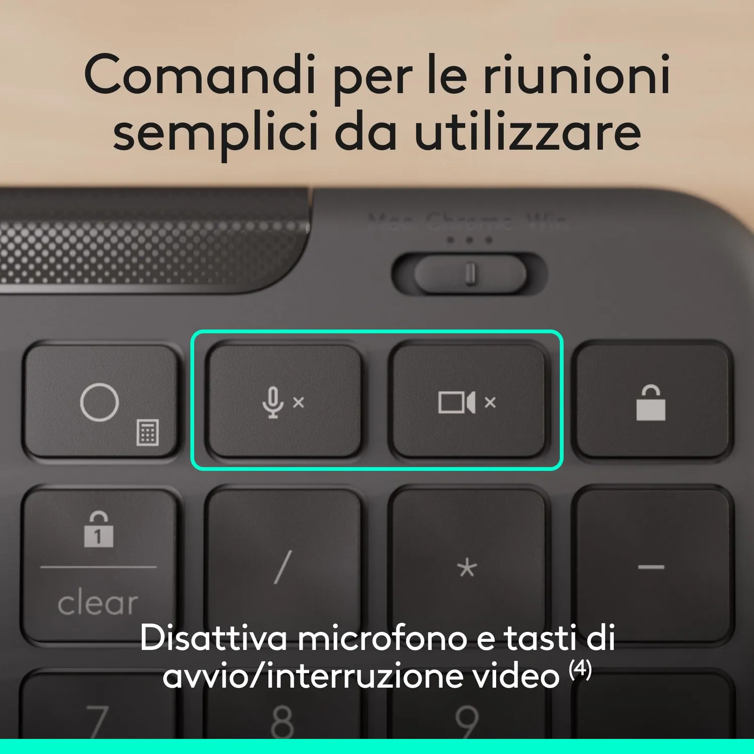 Logitech Signature Slim K620 tastiera cablata USB-C ITA business