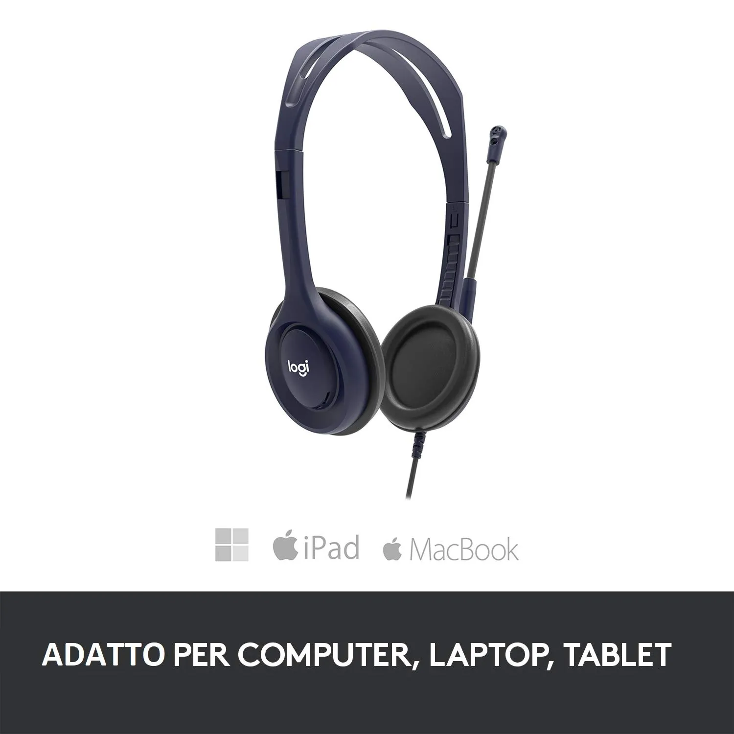 Logitech H111 headset stereo education jack 3,5 mm