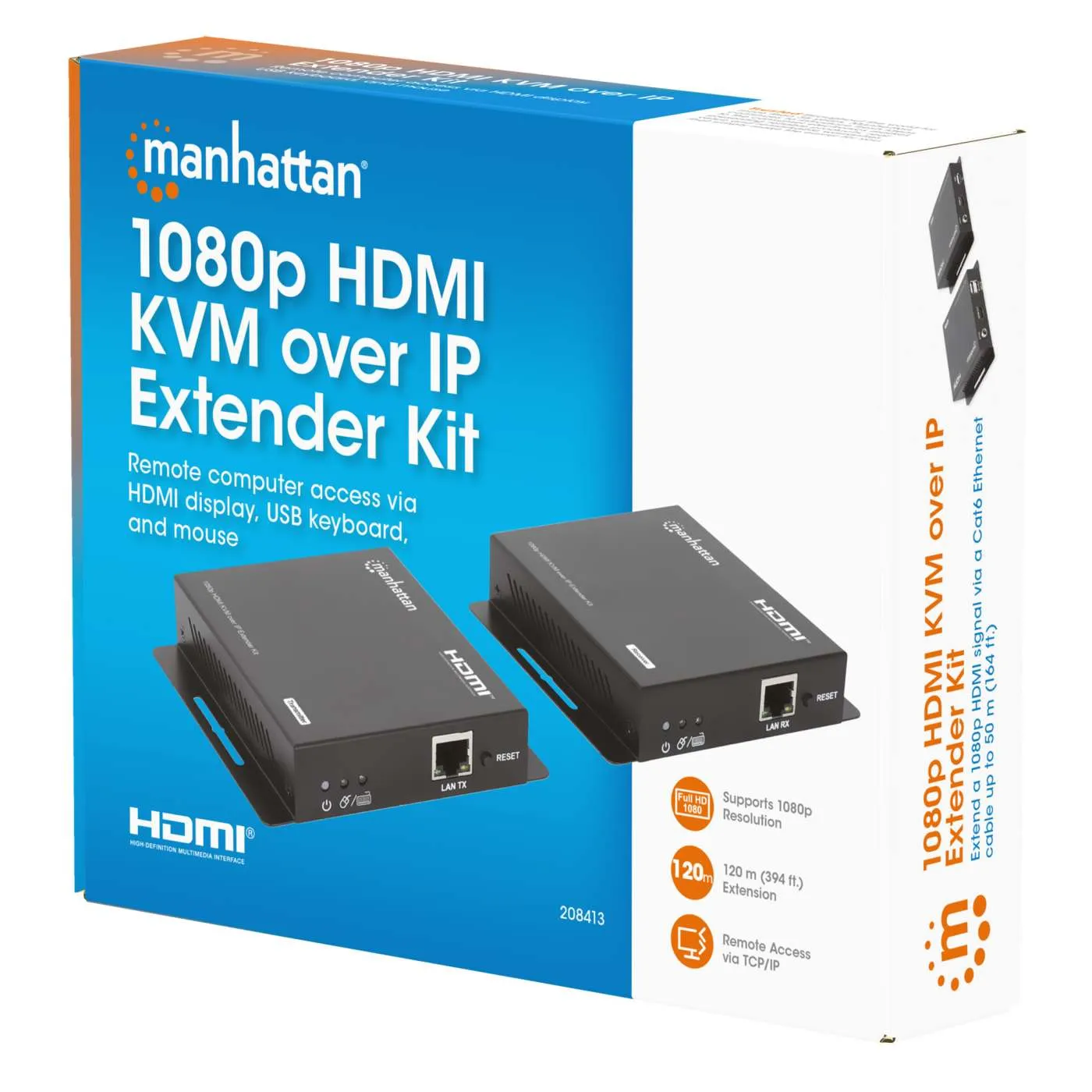 Manhattan Extender HDMI KVM over IP 1080p 120 m