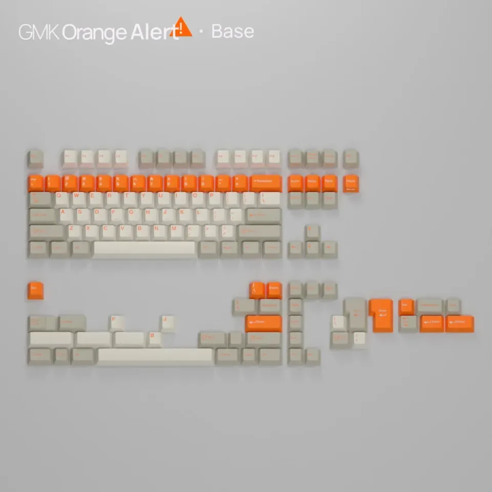 GMK CYL Orange Alert keycap ABS double-shot arancione