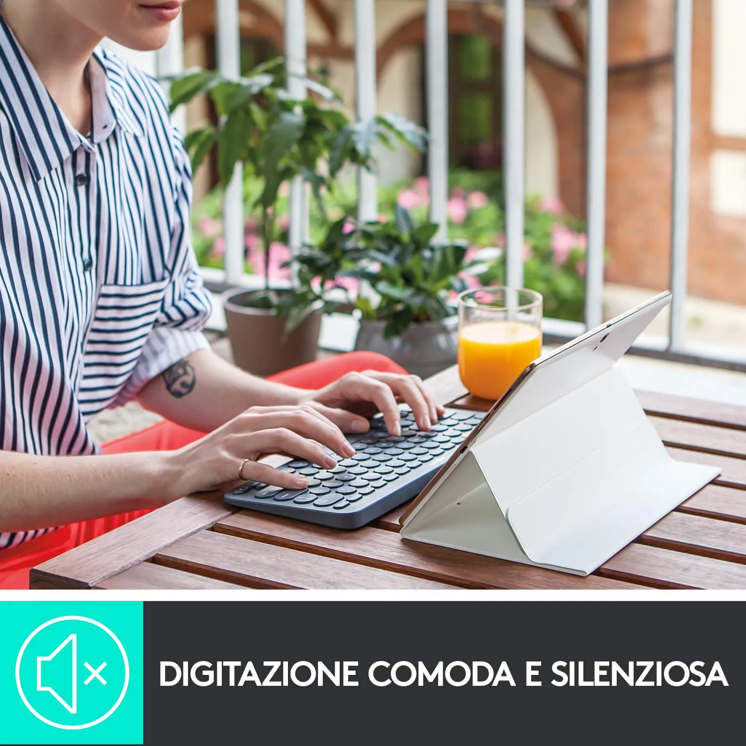 Logitech K380 tastiera Bluetooth nera ITA QWERTY