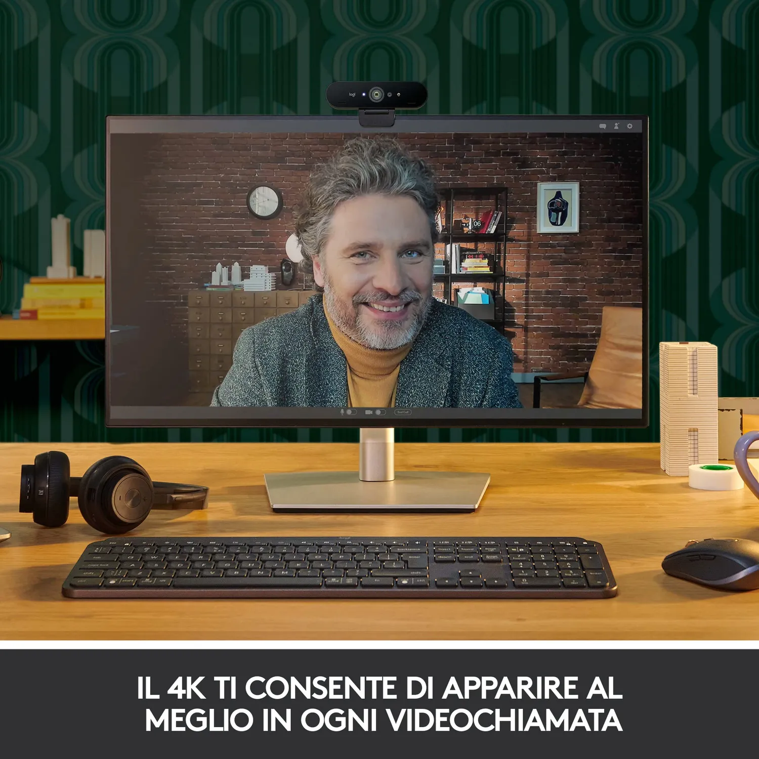 Logitech Brio webcam 4K Ultra HD HDR con infrarossi