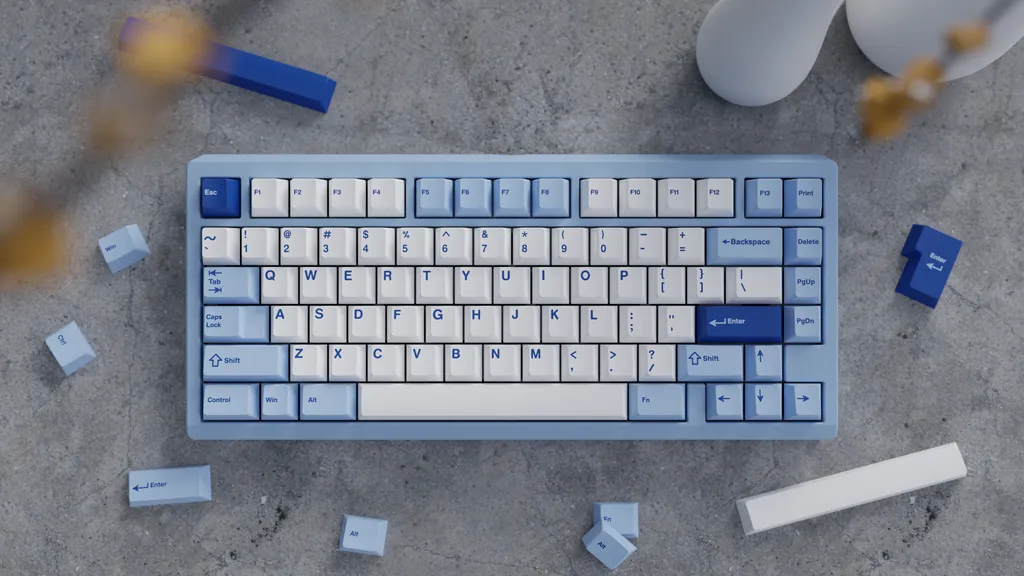 Wuque Studio WS Blue Oasis Keycaps Cherry PBT 223 tasti