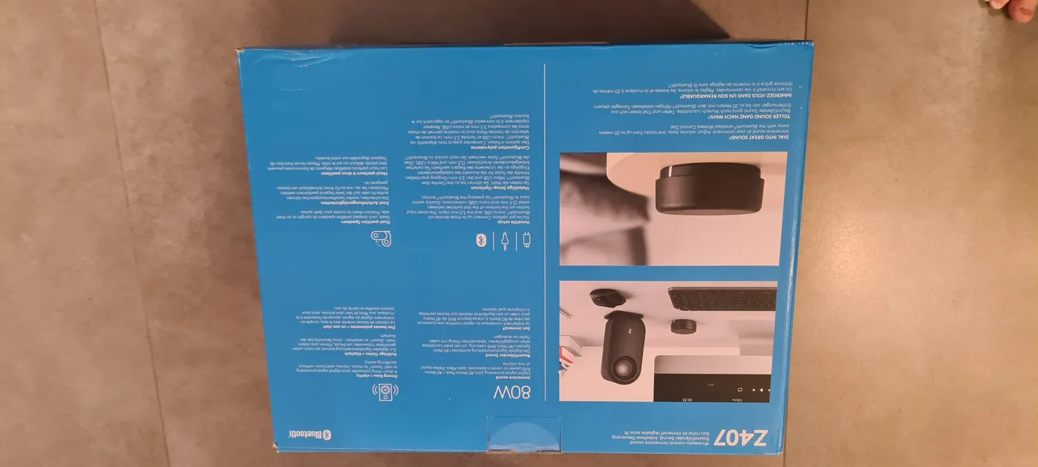 Logitech Z407 altoparlanti Bluetooth neri 80W