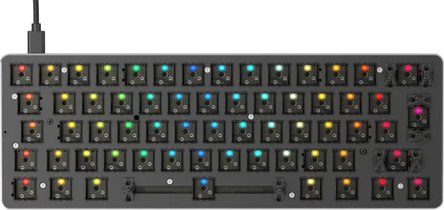 Glorious GMMK Compact Barebone Tastiera Meccanica RGB