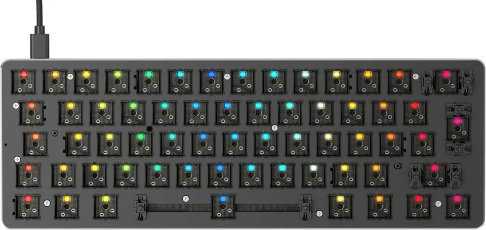 Glorious GMMK Compact Barebone Tastiera Meccanica RGB