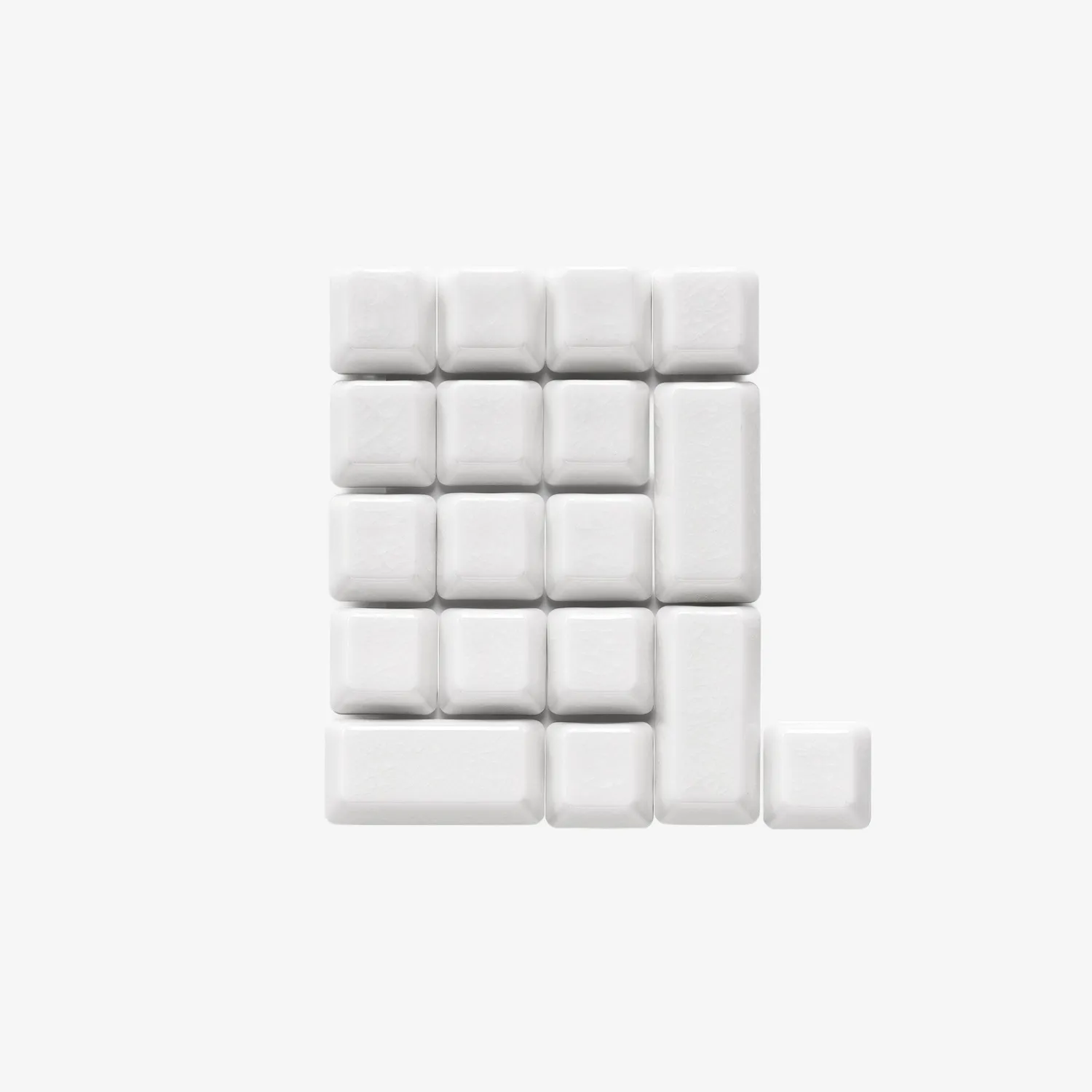 Cerakey C Set-Num keycaps ceramica bianchi