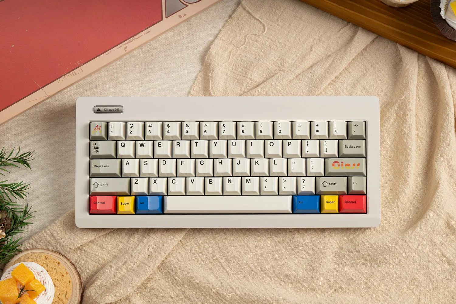 MM Studio Glazed Beige keycaps PBT set beige
