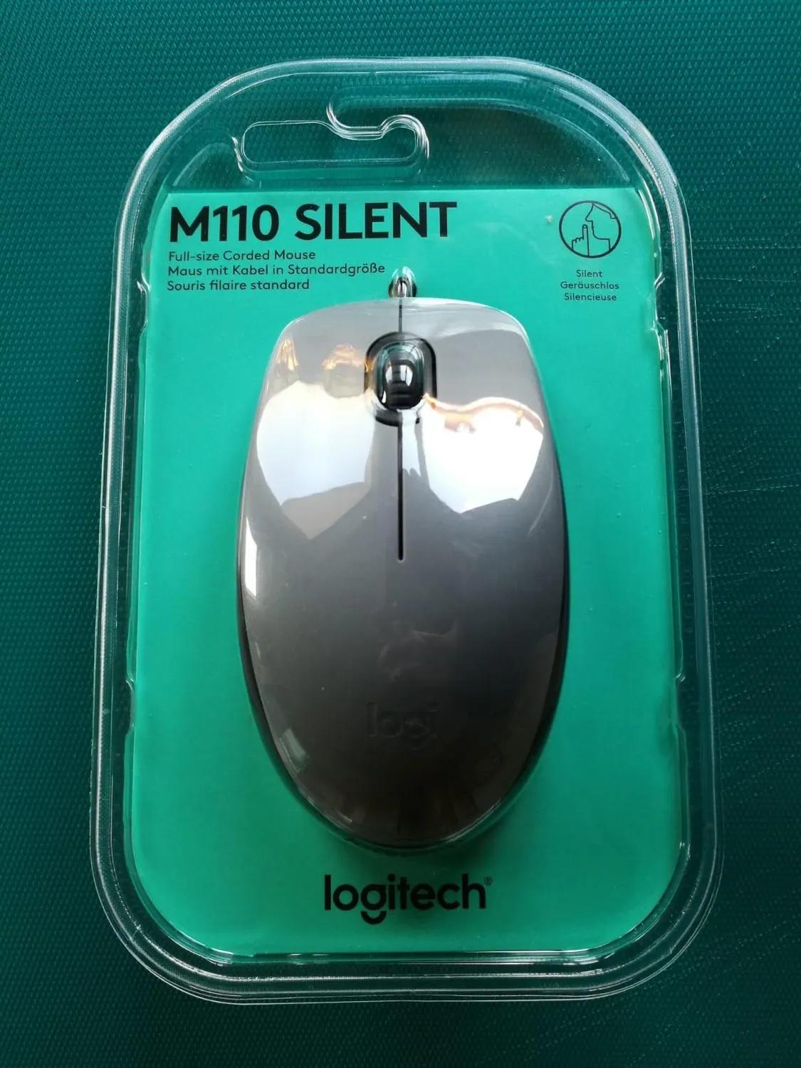 Logitech M110 mouse cablato USB silenzioso standard