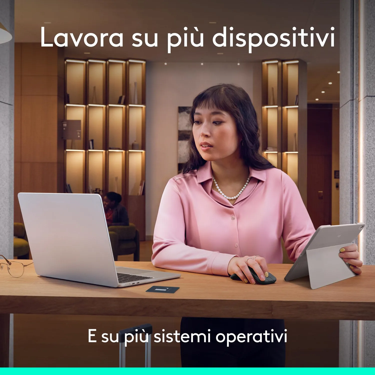 Logitech Mobi Fold mouse grafite Bluetooth 4K DPI