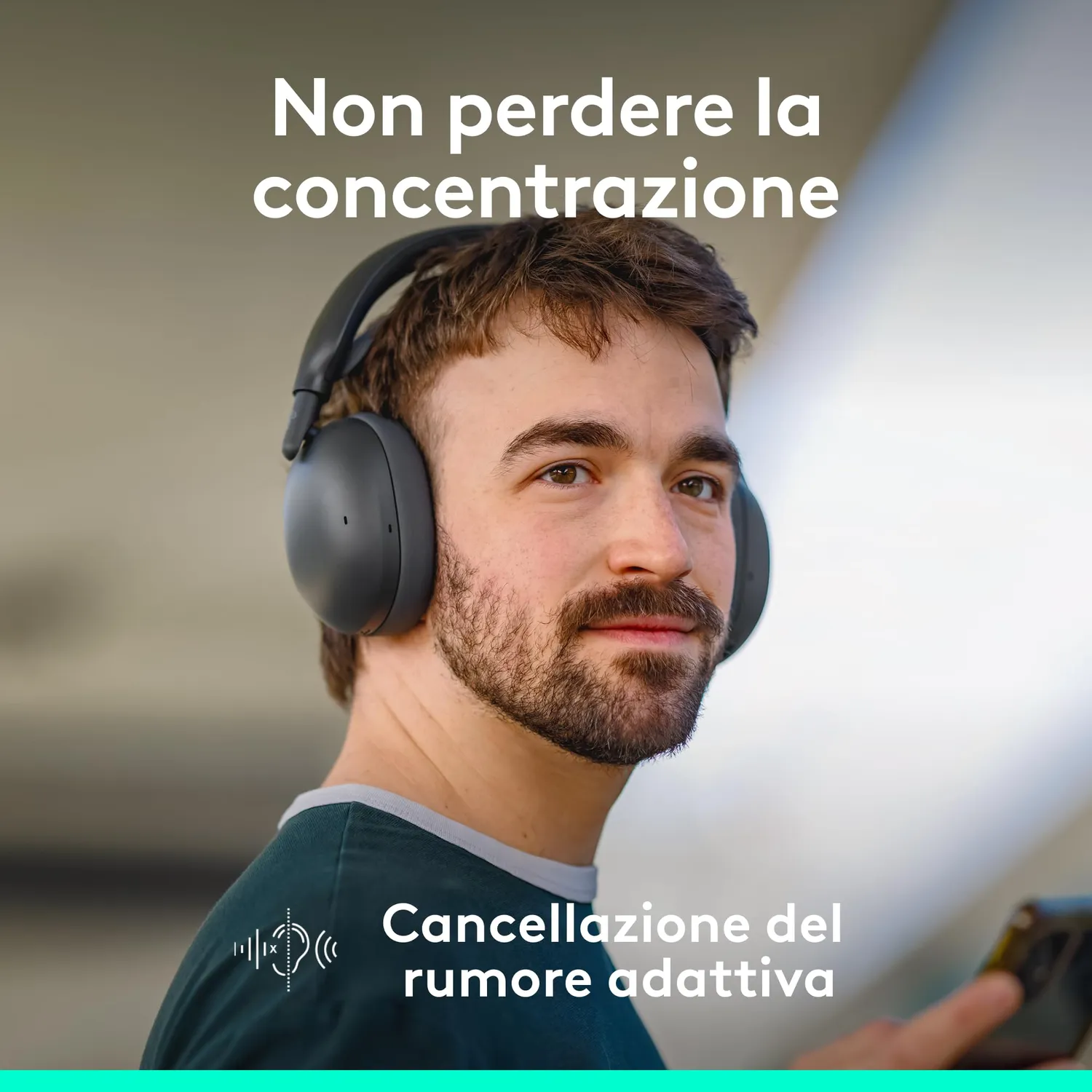 Logitech Zone Vibe Pro cuffie over-ear Grafite ANC 40 mm