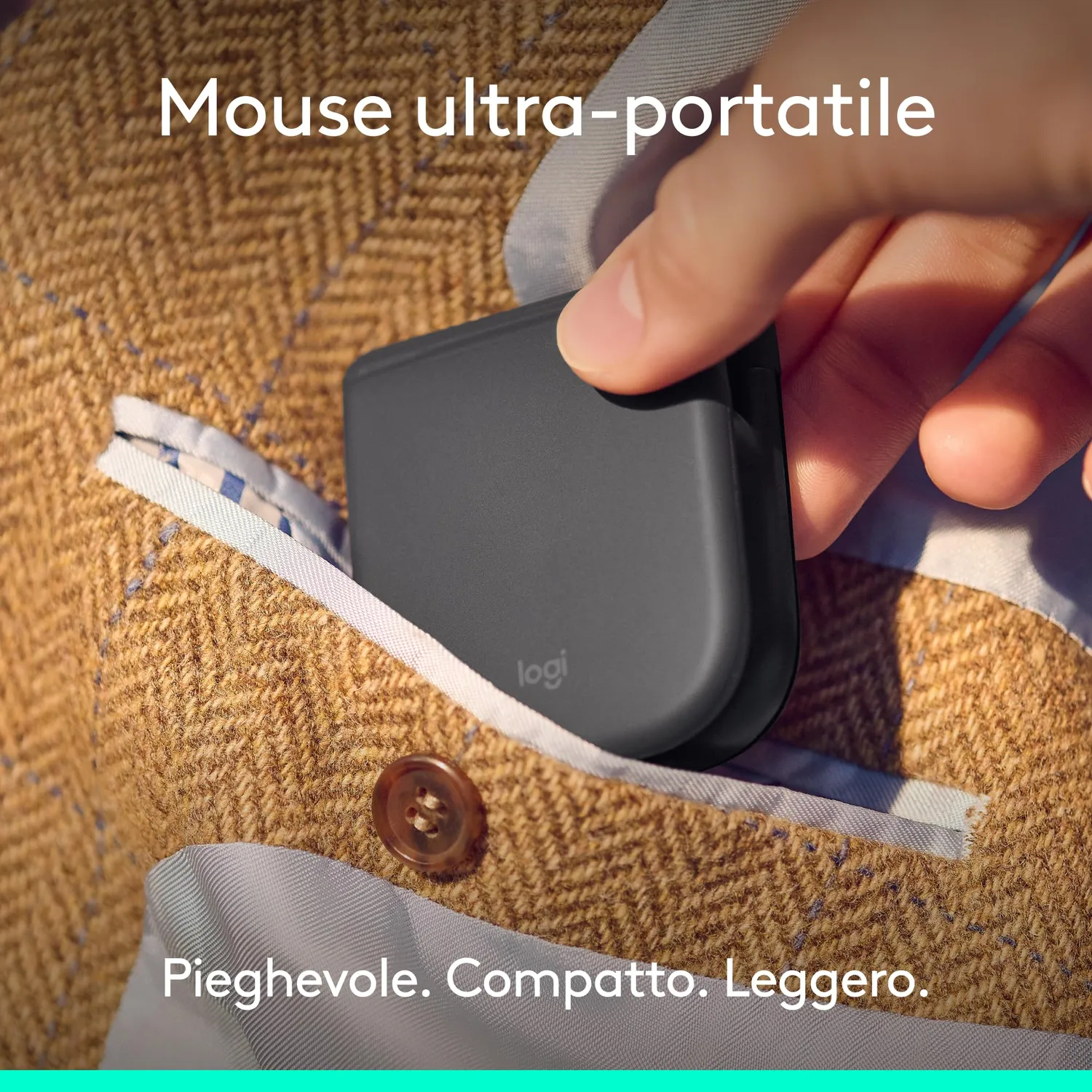 Logitech Mobi Fold mouse grafite Bluetooth 4K DPI
