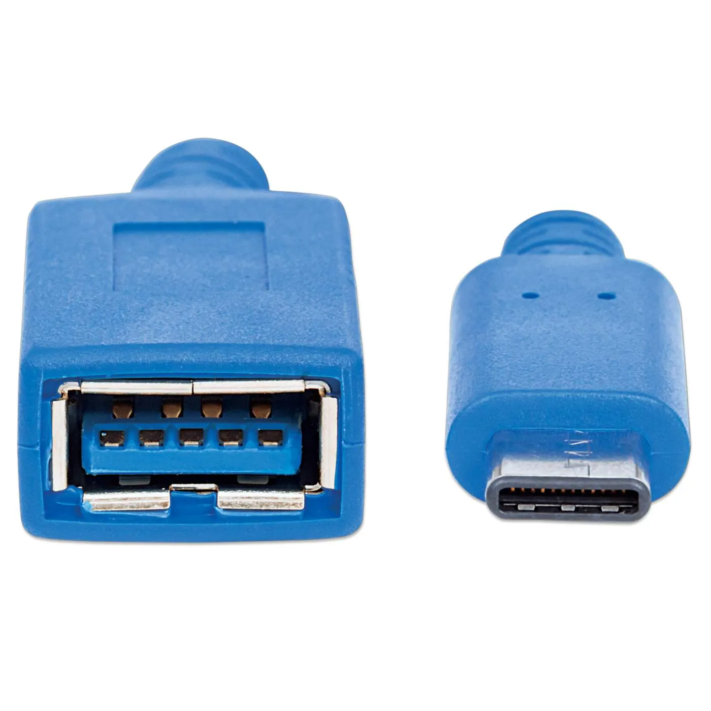 Manhattan Cavo USB-C a USB-A femmina 1 m blu