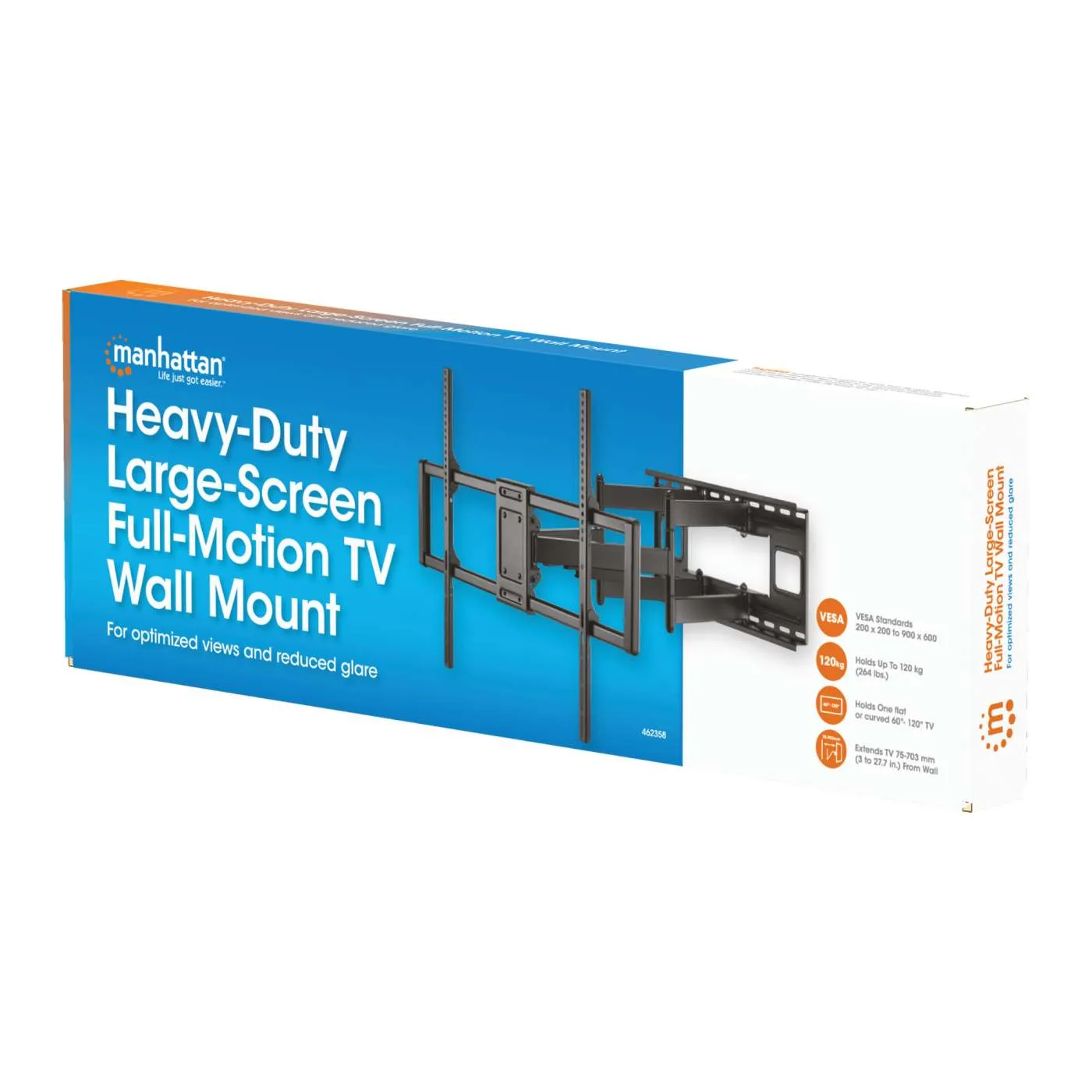 Manhattan Supporto TV Parete 60"-120" 120 kg Snodato