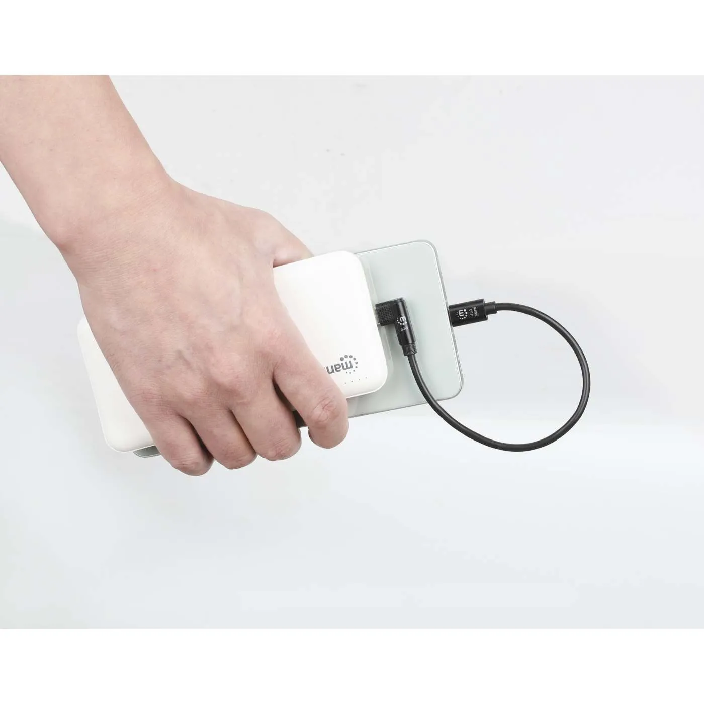 Manhattan cavo USB-C 60W 20 cm 5 pezzi spina angolare