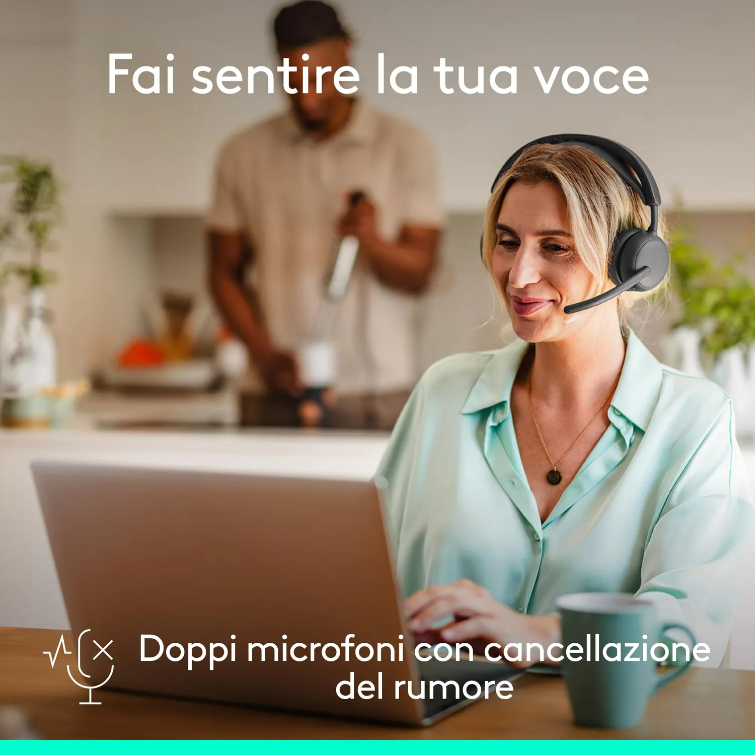 Logitech Zone Wireless 2 ES cuffie wireless grafite ANC