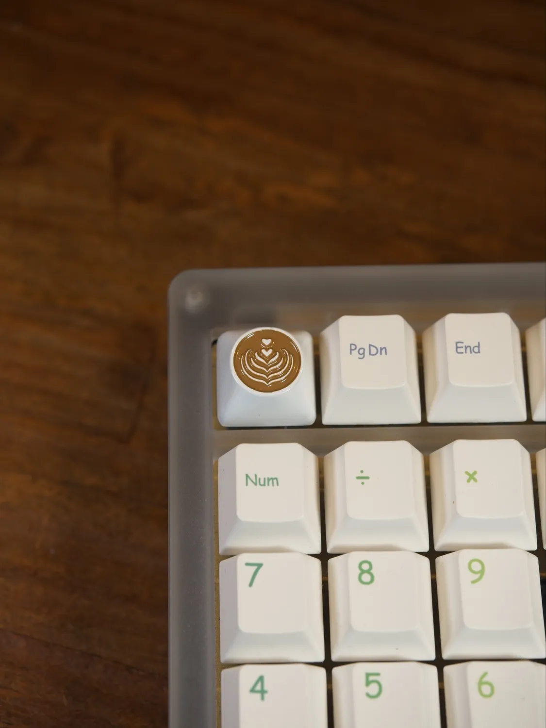 CoffeeKeys Latte artisan lega zinco smaltato