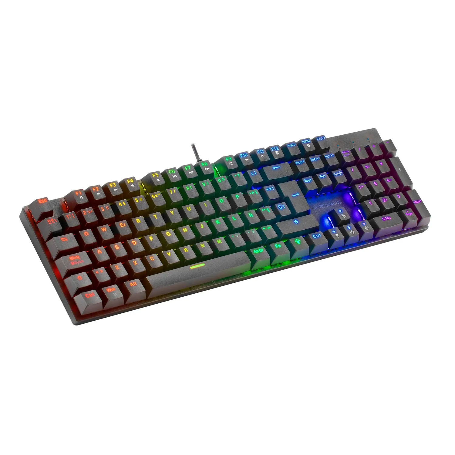 Mars Gaming MK422 Tastiera Meccanica Gaming RGB Switch Rossi