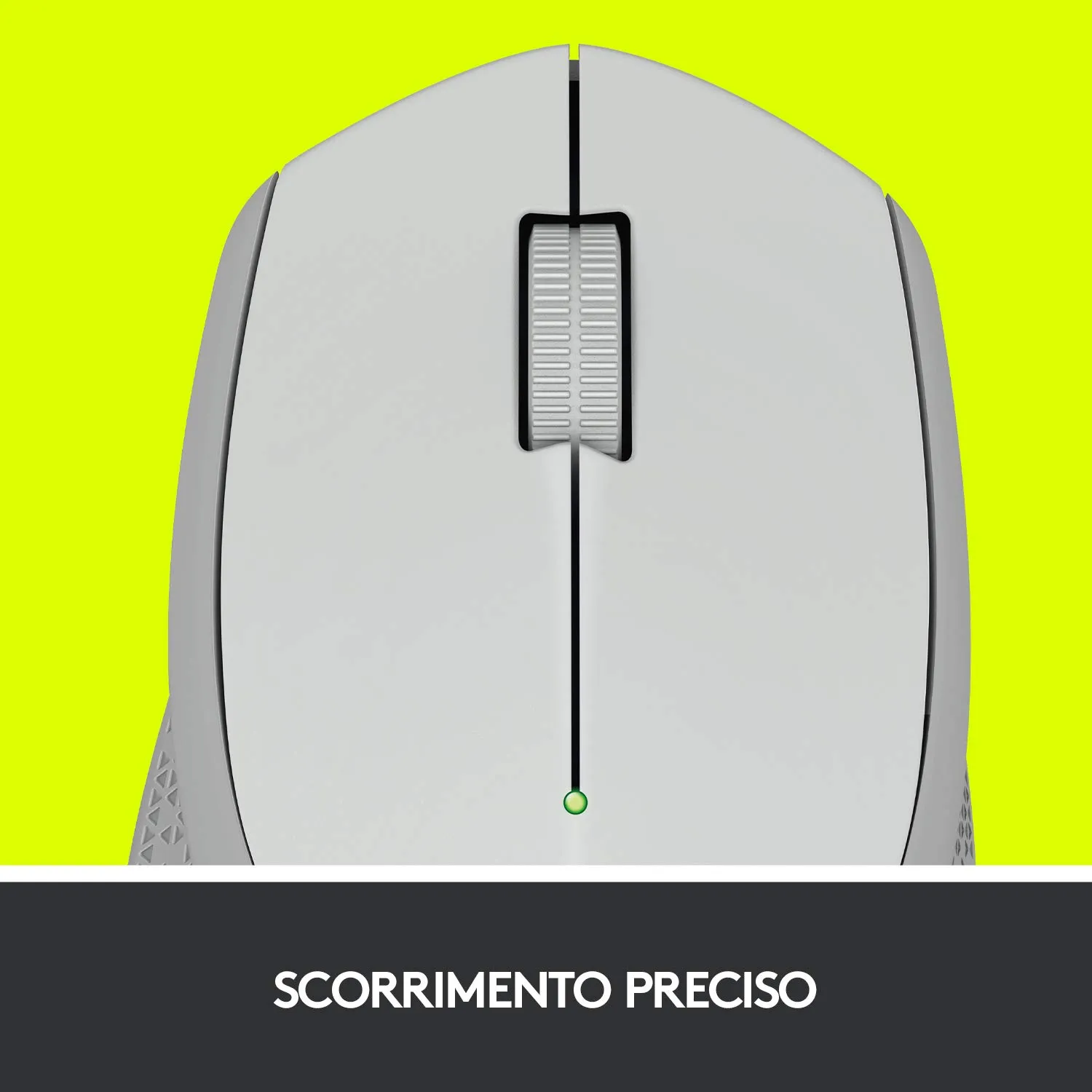 Logitech M320 Mouse Wireless Argento 3 Tasti Silenzioso