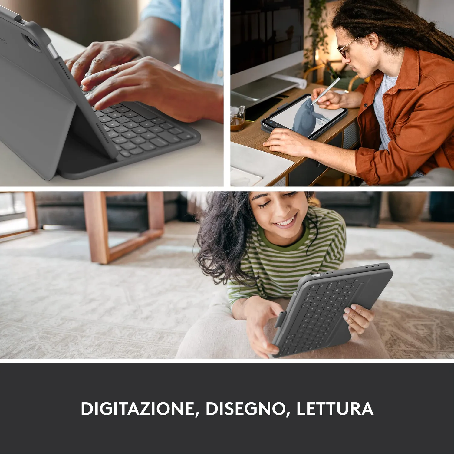 Logitech Slim Folio custodia tastiera iPad 10a gen ITA
