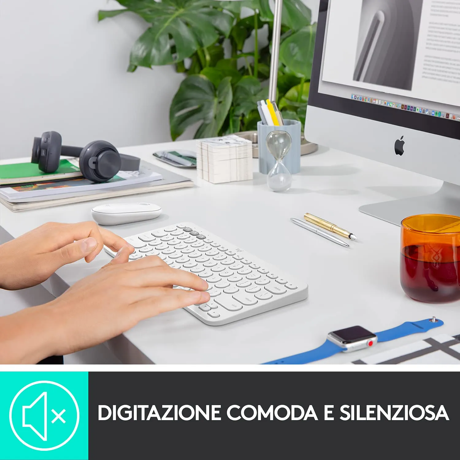 Logitech K380 Tastiera Bluetooth Mac ITA QWERTY multidispositivo