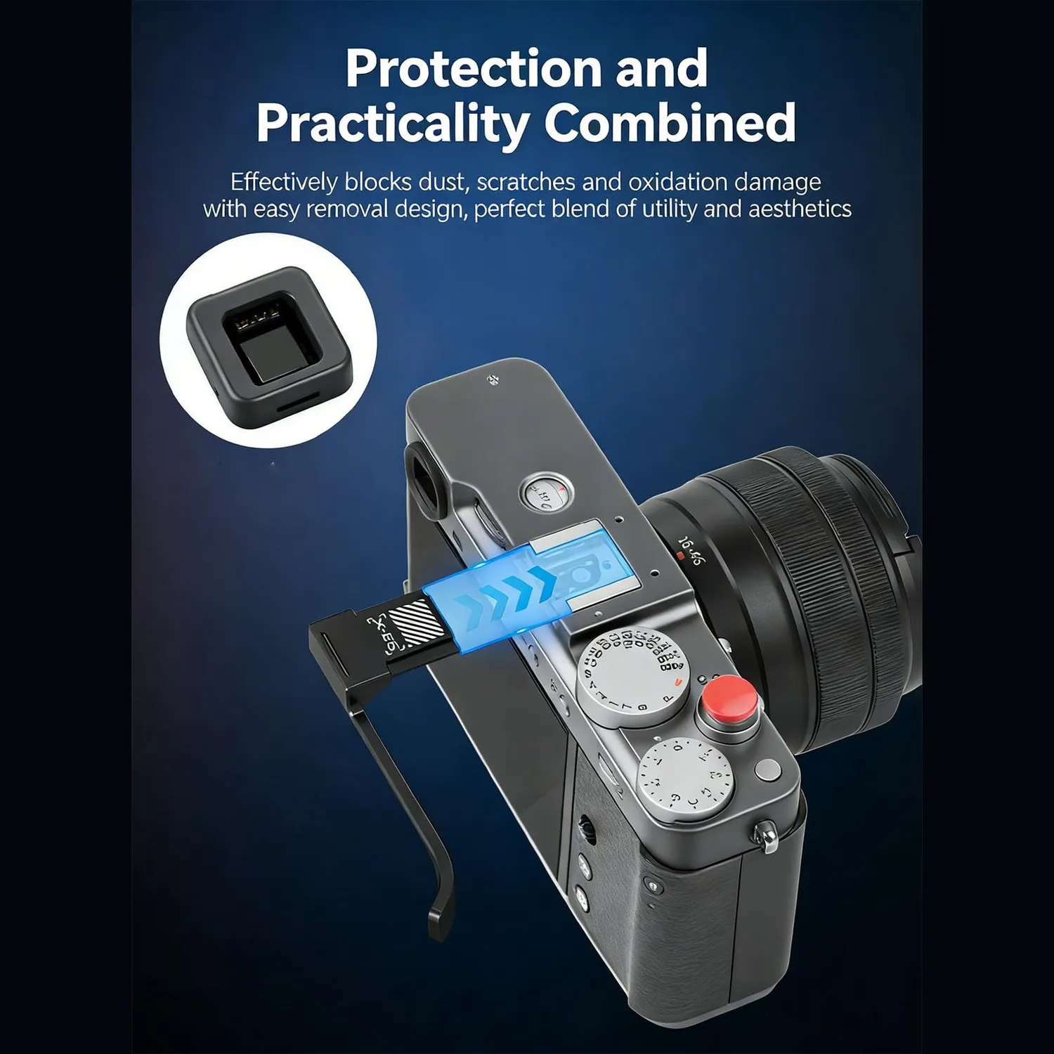Zunate Impugnatura Pollice X-M5 Alluminio Silver Slitta