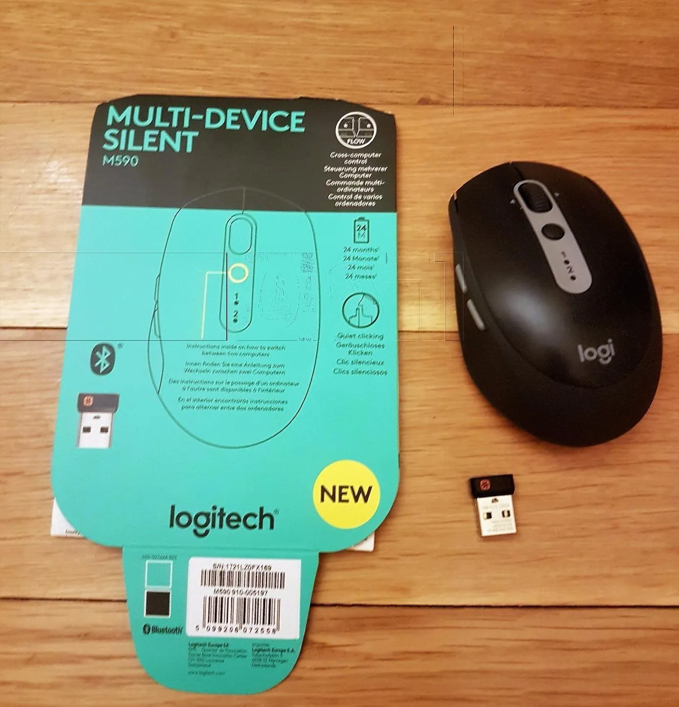 Logitech M590 Mouse Wireless Silenzioso Grafite multidevice