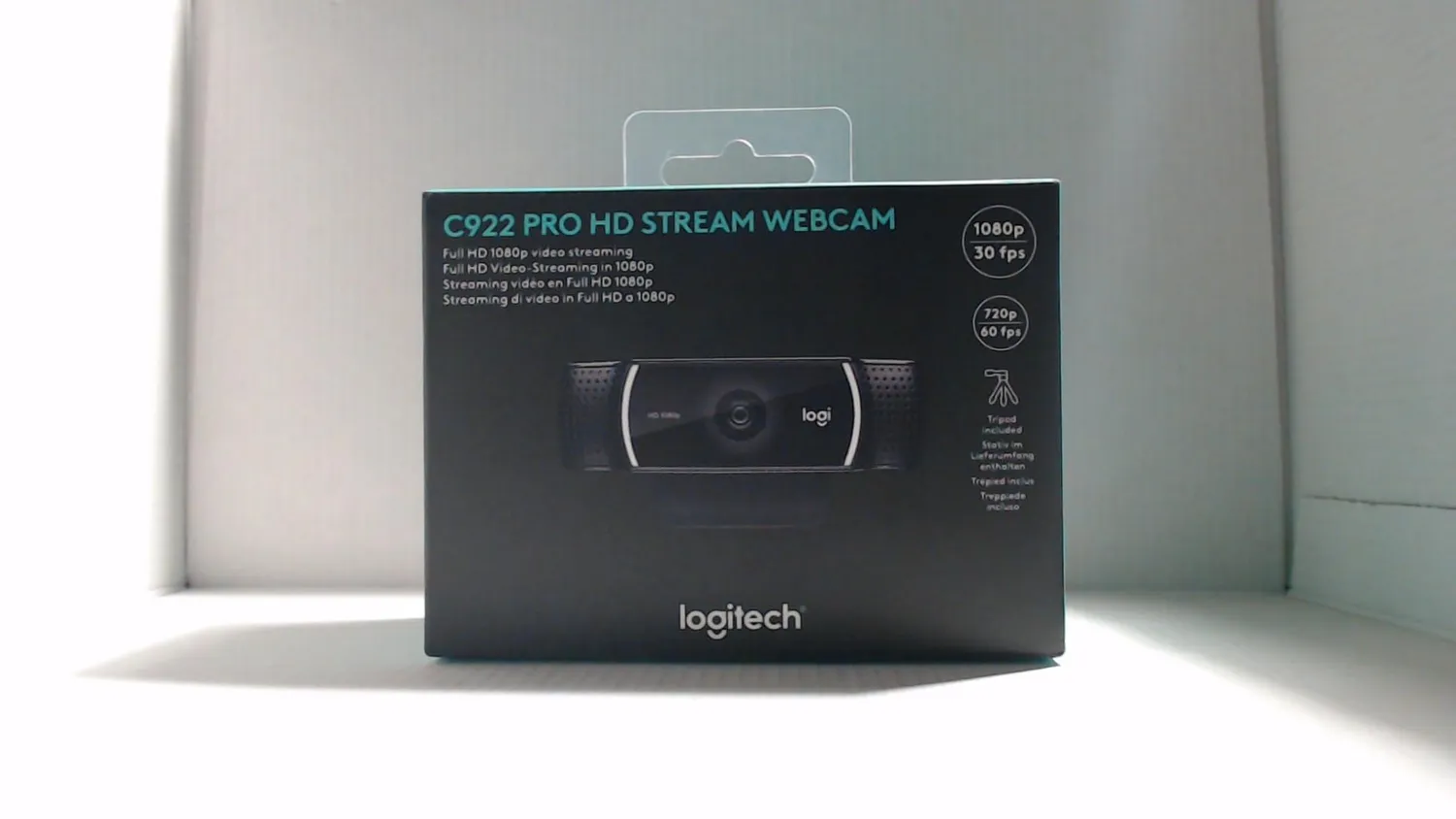 Logitech C922 Webcam Streaming Full HD 1080p Nera autofocus