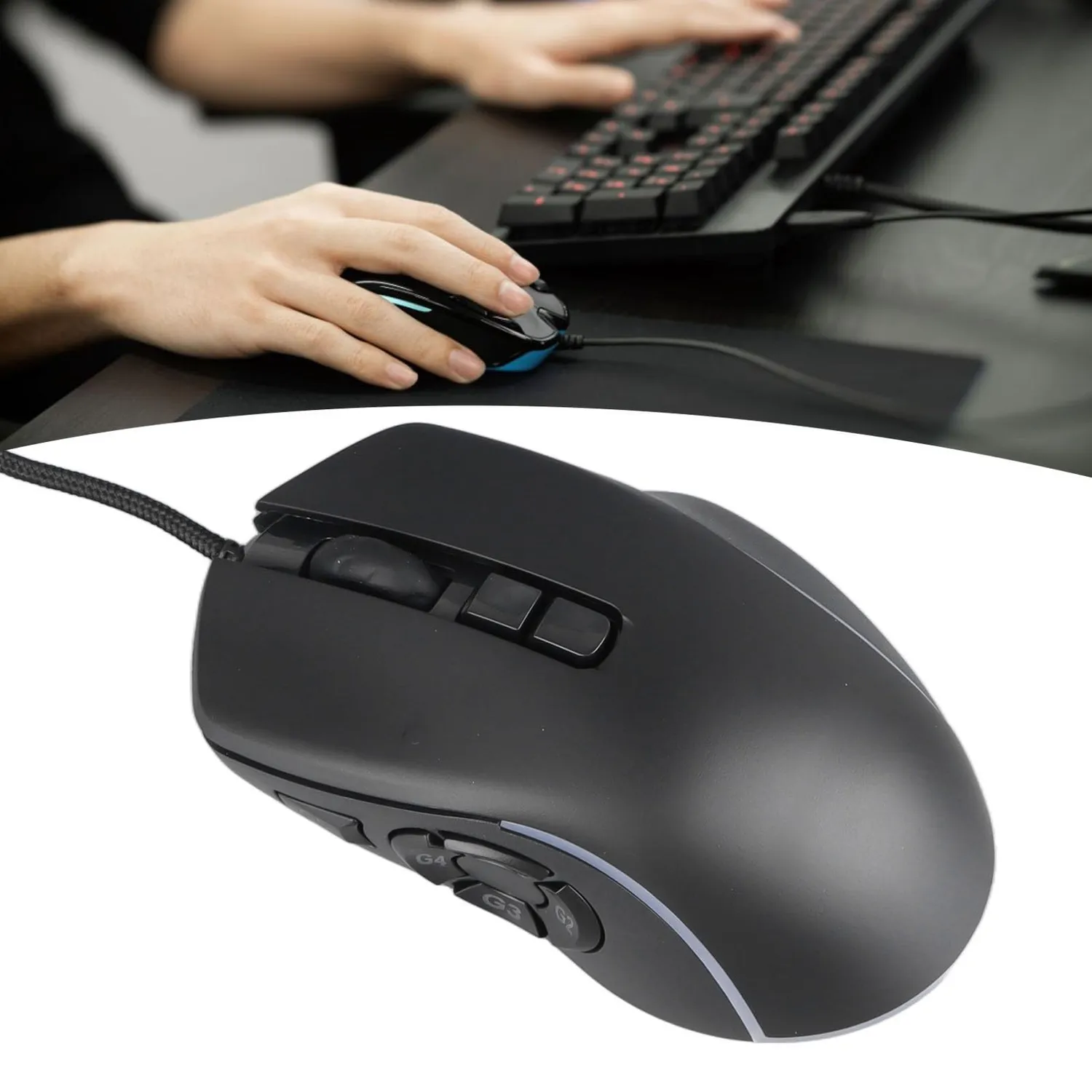 Zunate mouse gaming cablato RGB 10 tasti 6 DPI