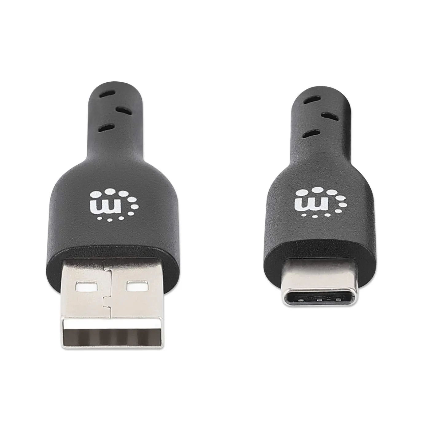 Manhattan cavo USB 2.0 A-C 1 m nero ricarica 3A