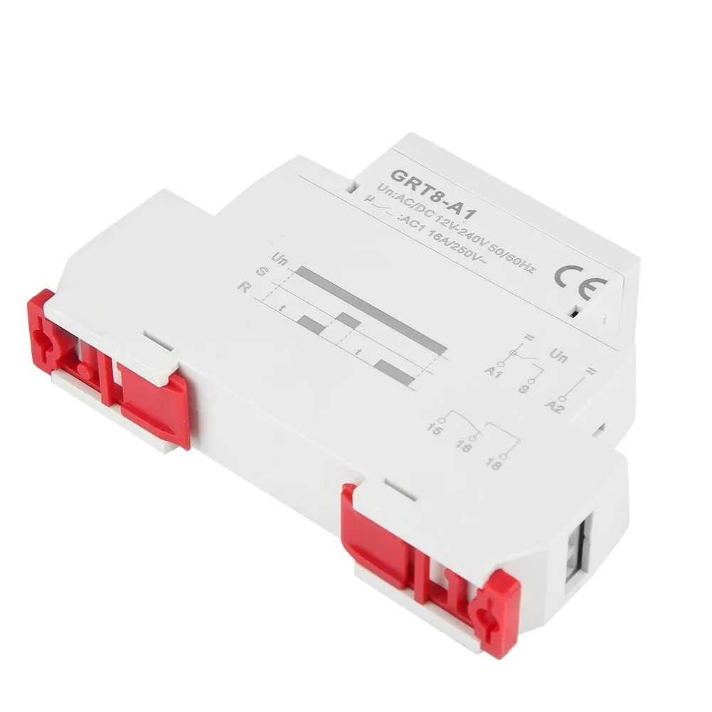 Zunate GRT8-A1 relè temporizzatore guida DIN 12-240V